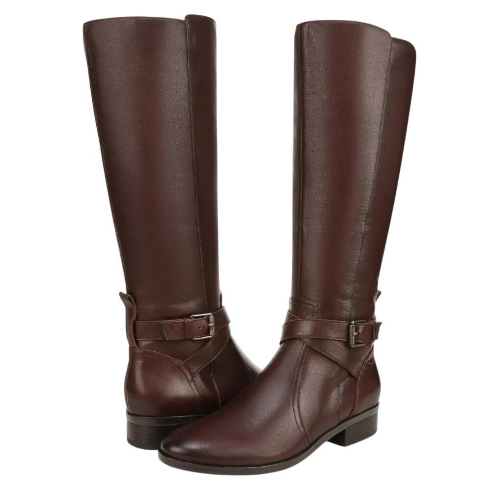 Naturalizer Womens Rena Knee High Boots US 6.5 M EU 36.5 Brown Leather NIB